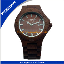 Montre en bois de haute qualité en gros montre faite sur commande de fournisseur de la Chine